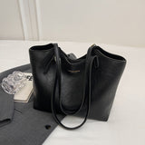 Simple And Versatile Textured Tote Bag For Women