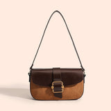 Retro Patchwork Shoulder Bag For Women