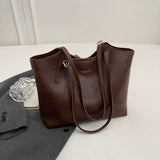 Simple And Versatile Textured Tote Bag For Women